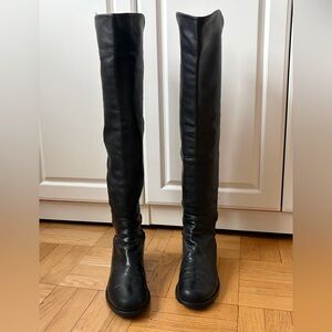 Stuart Weitzman 5050 Black Over the Knee Boots 10.5 Narrow